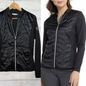 KJUS Retention Jacket Insulated Black Quilted Women’s Medium 38 Full Zip Golf